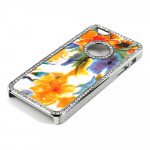 Wholesale iPhone 5 5S  Fusion Diamond Chrome Case (Flower MIX)